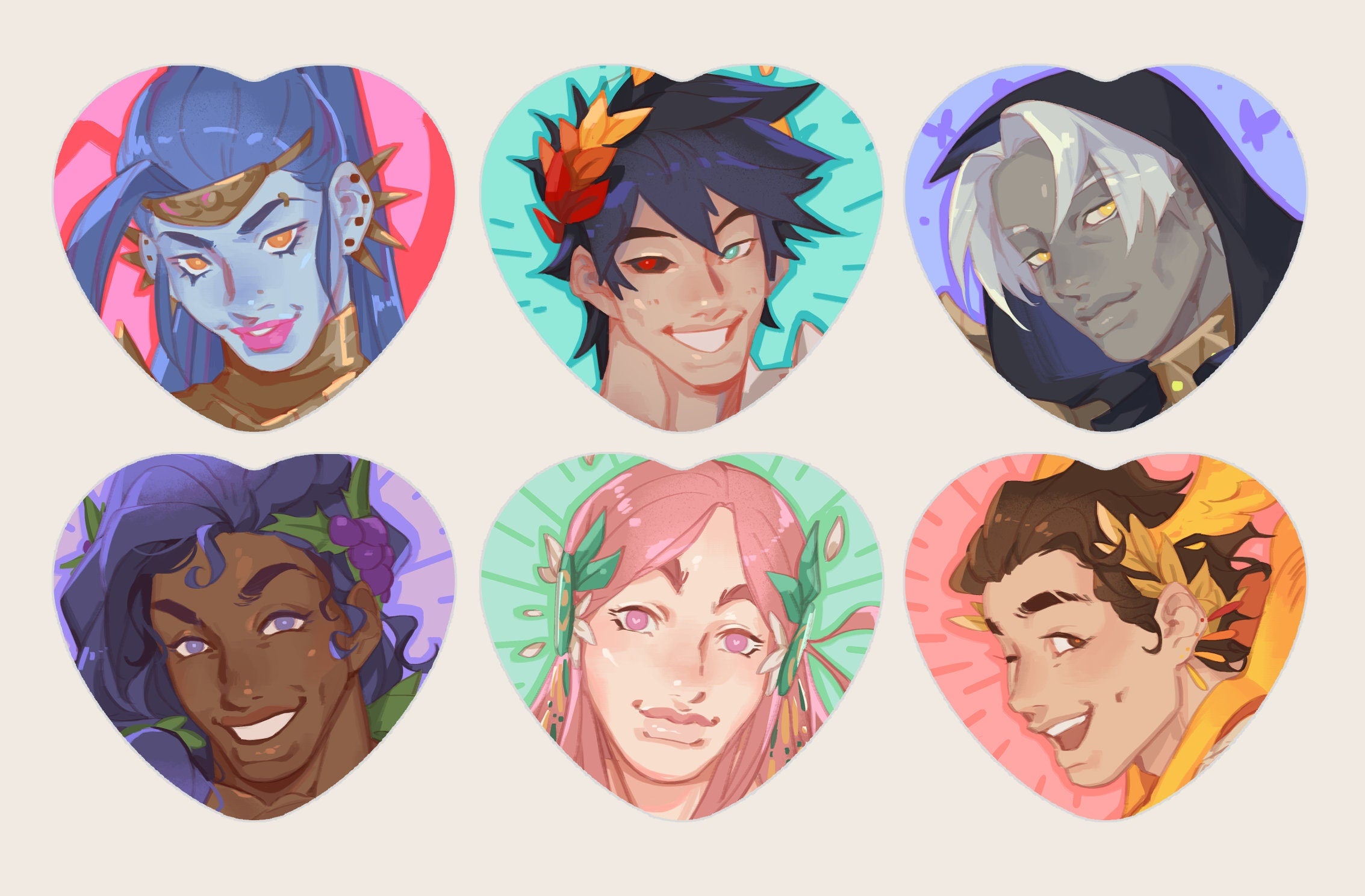 Hades Game Heart Buttons