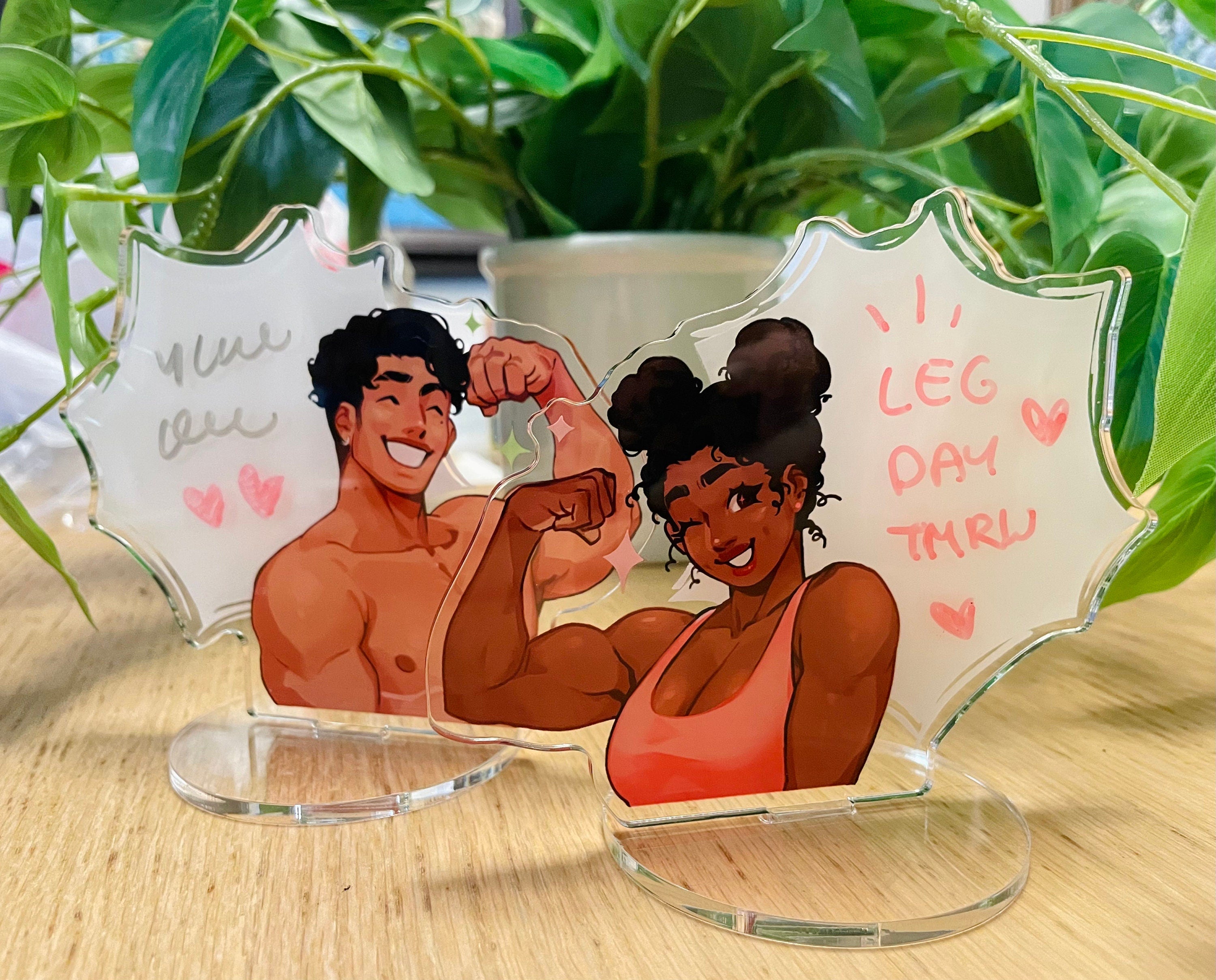 Personal Trainer Acrylic Memo Stand Desk Whiteboard