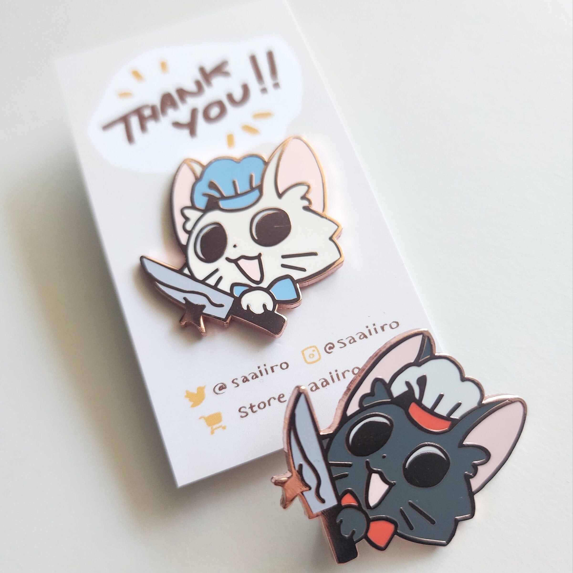 Chef Cat Enamel Pins