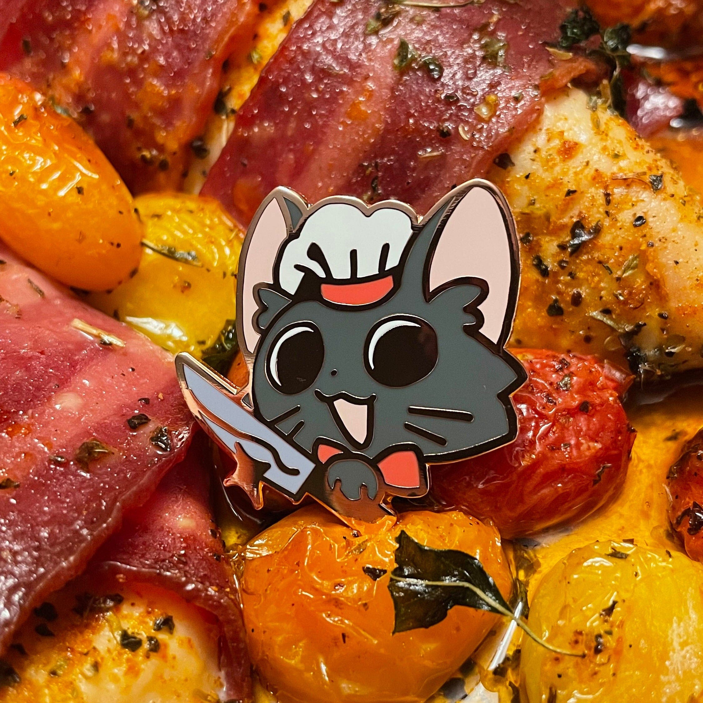 Chef Cat Enamel Pins