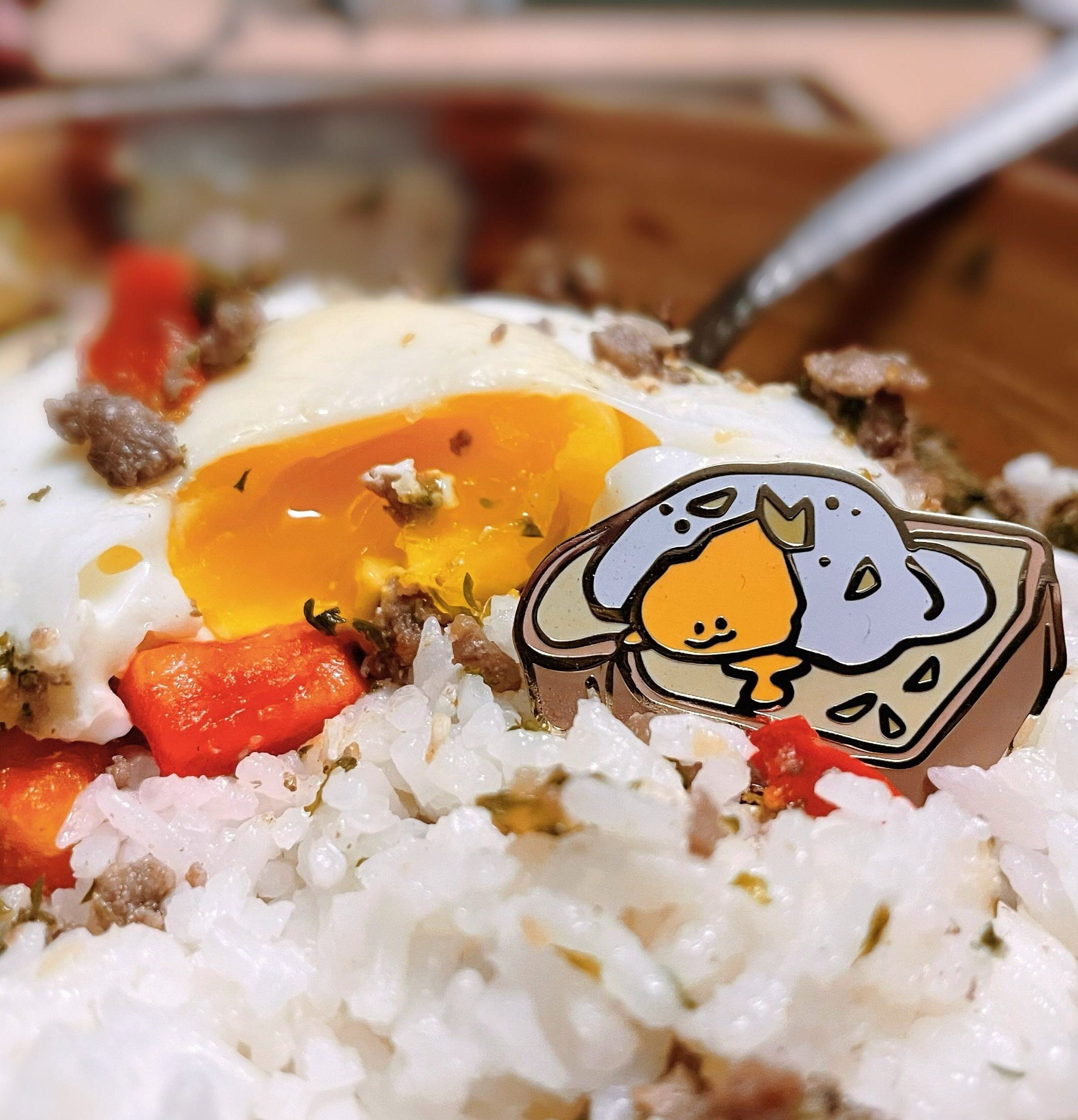 Egg Toast Little Foodies Enamel Pins! Egg Friend Hard Enamel Pin Gift