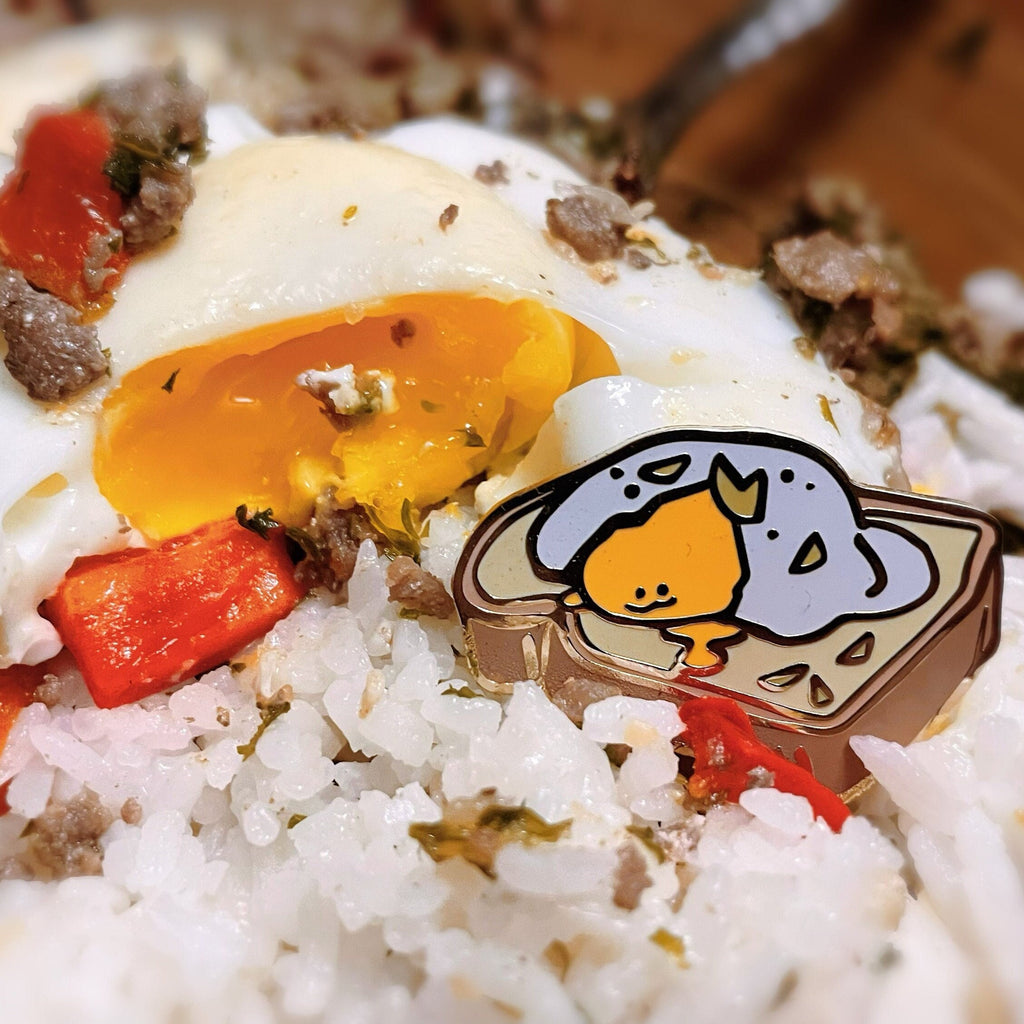 Egg Toast Little Foodies Enamel Pins! Egg Friend Hard Enamel Pin Gift