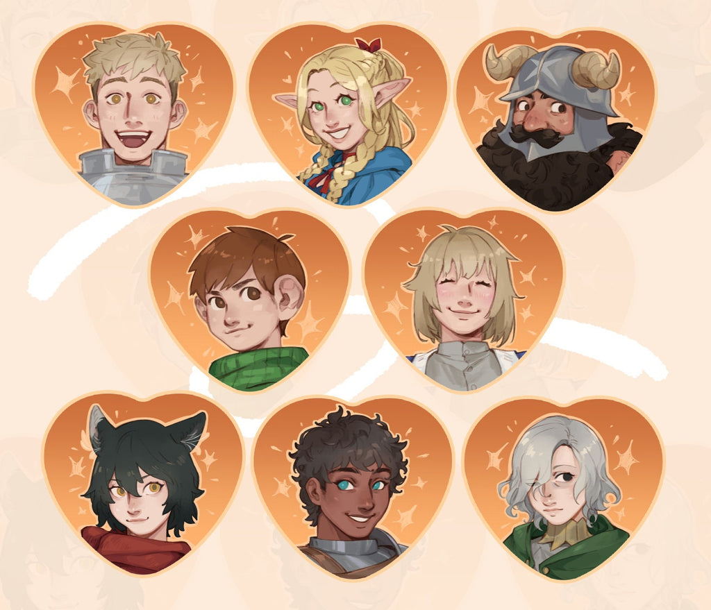 DunMeshi Heart Buttons