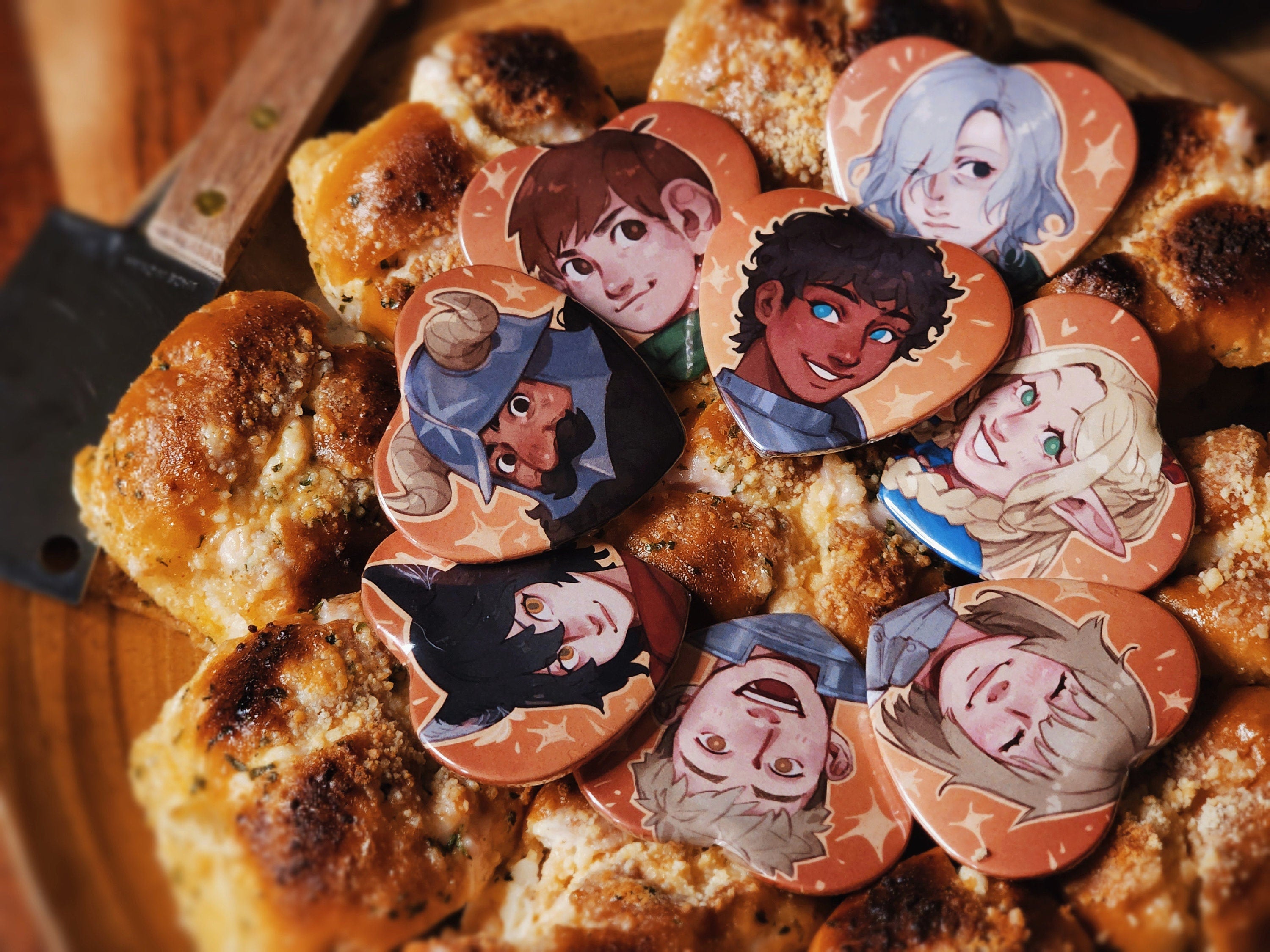 DunMeshi Heart Buttons