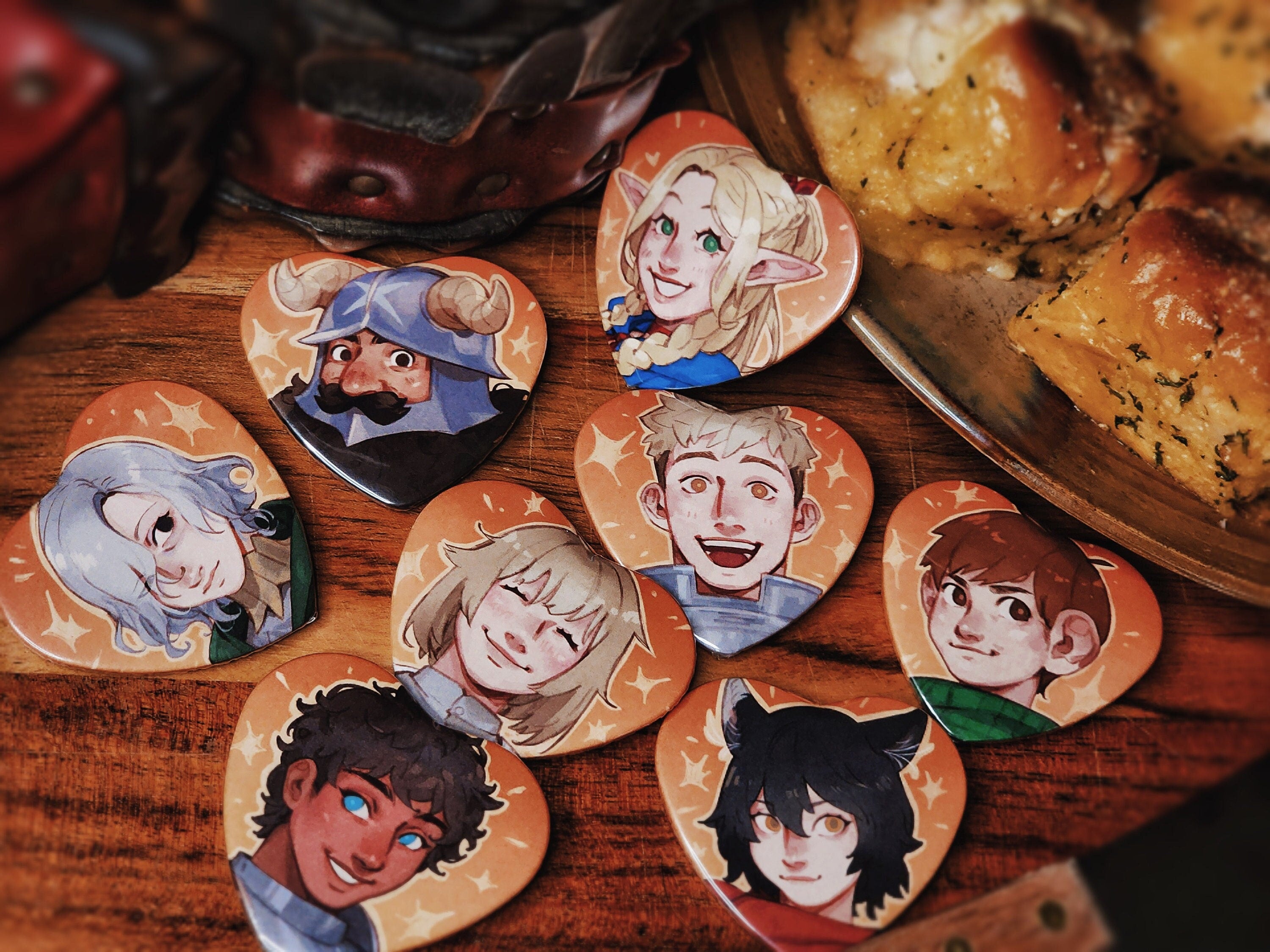 DunMeshi Heart Buttons