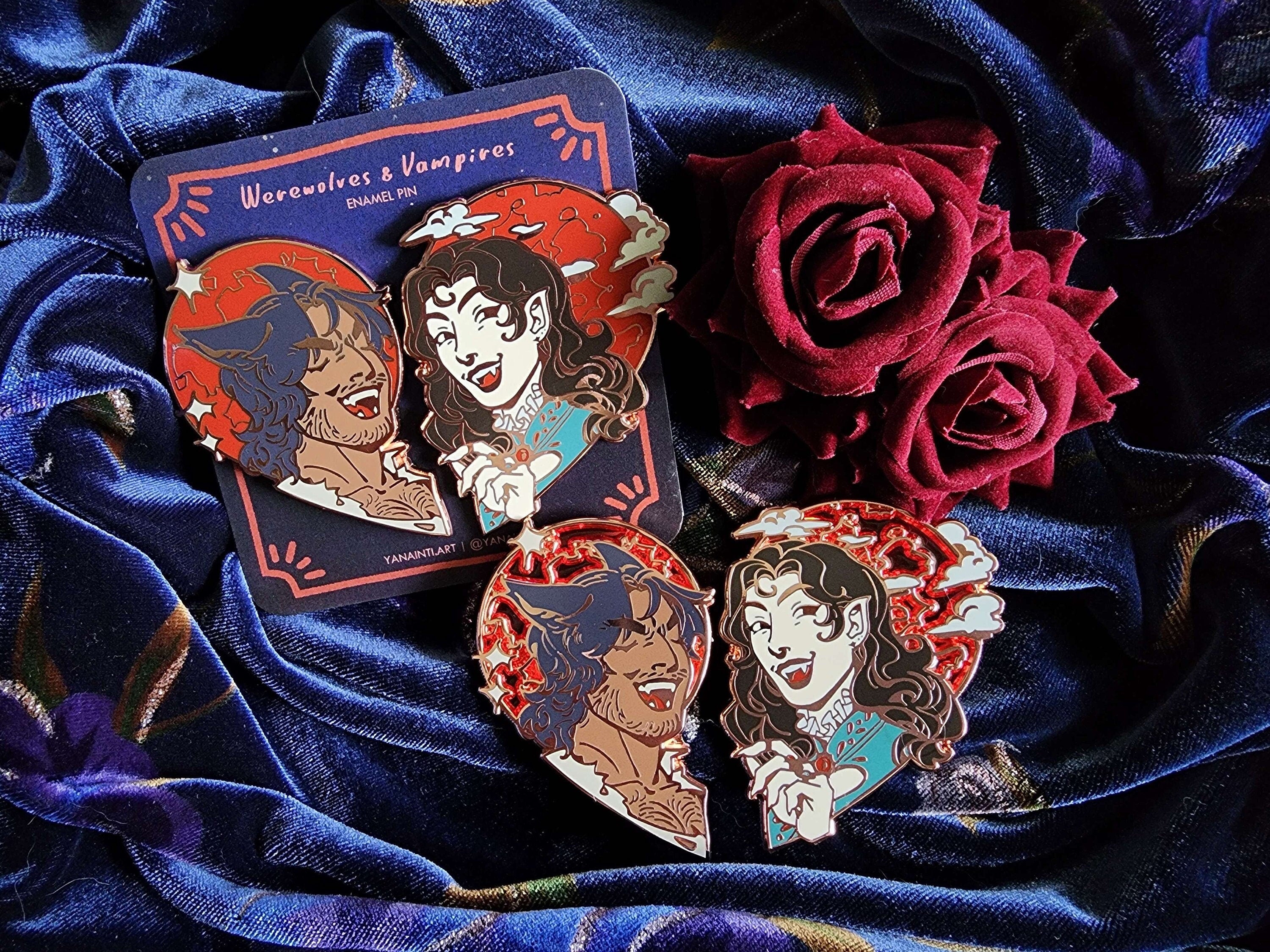 Werewolves & Vampires Original Enamel Pin