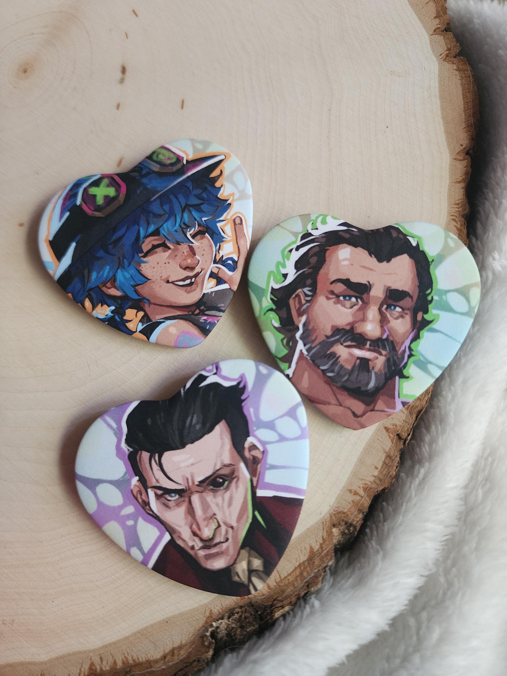 Arcane Heart Buttons