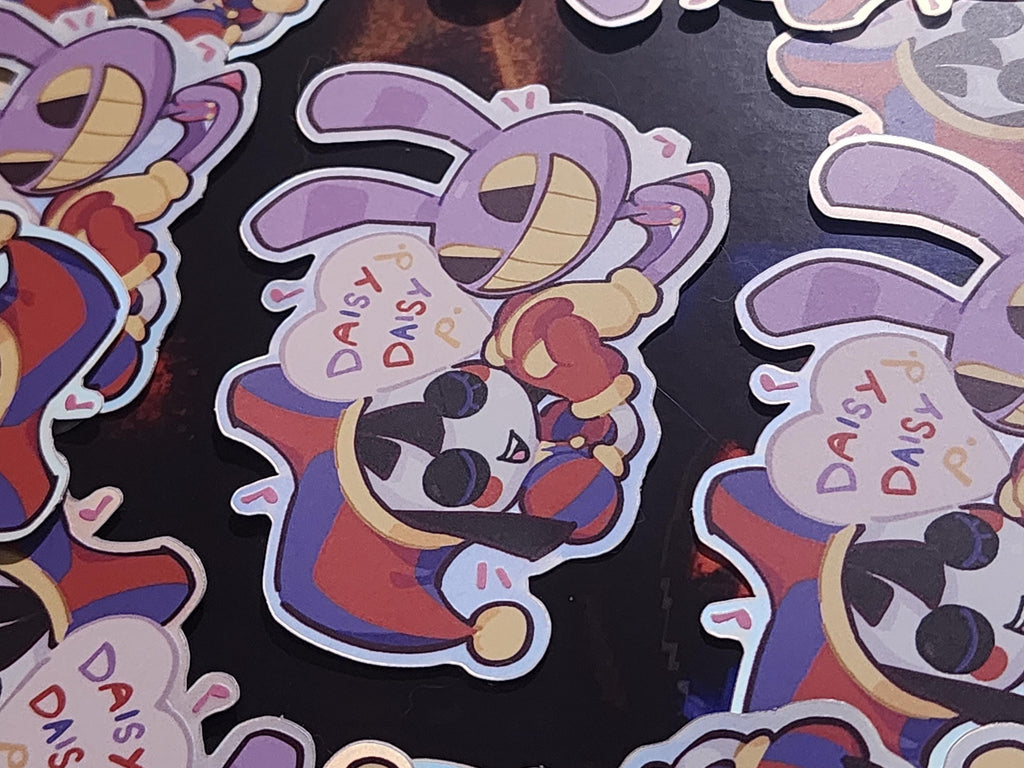 Jax and Pomni FunnyBunny Sticker