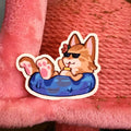 Chill Tropical Cat Sticker