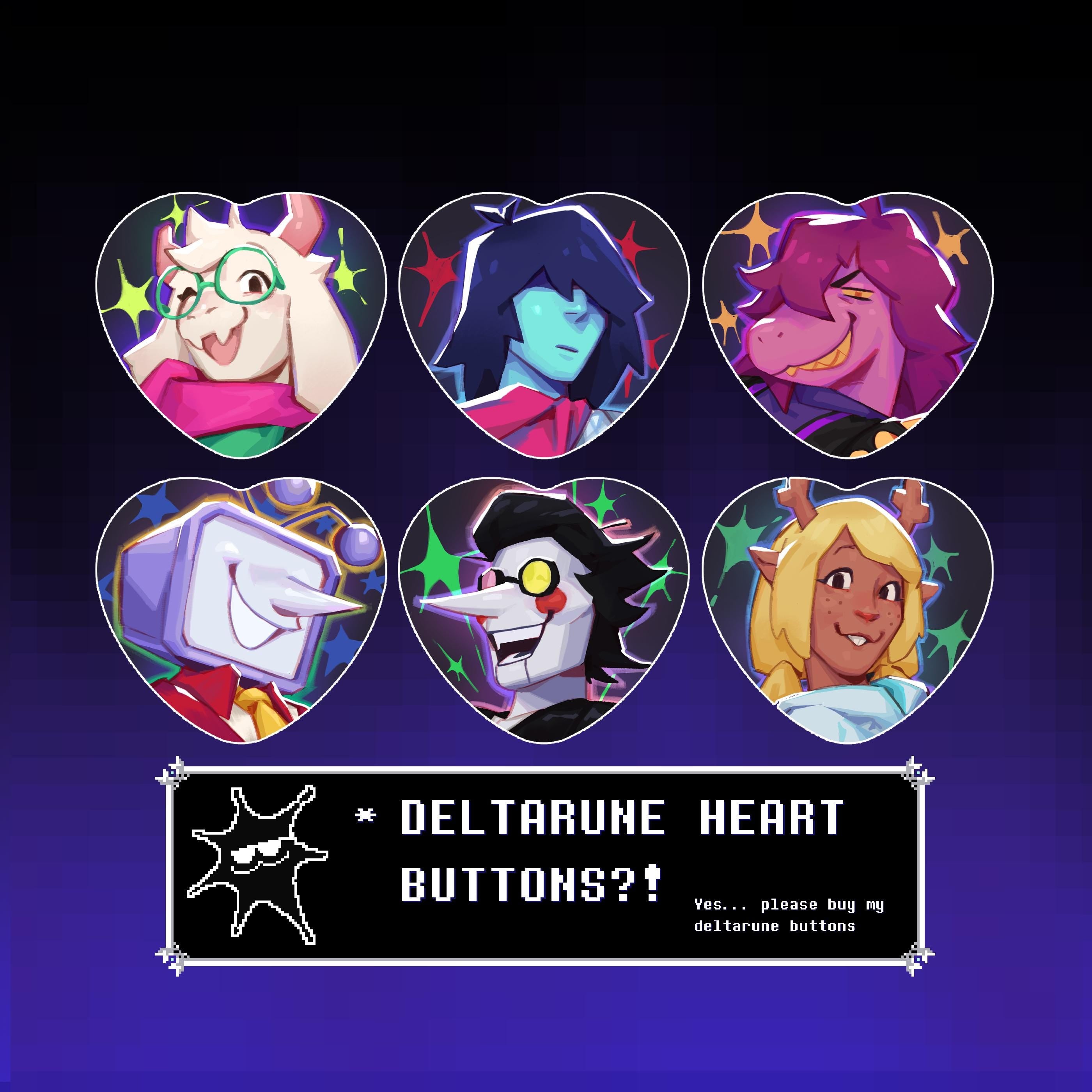 Deltarune Heart Buttons